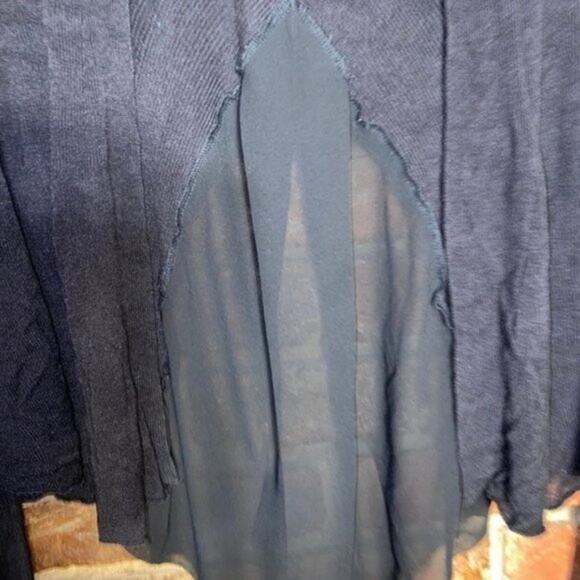 Simply Vera Wang Open Front Purple Lace Cardigan Sweater Women's Size XS - Picture 4 of 5